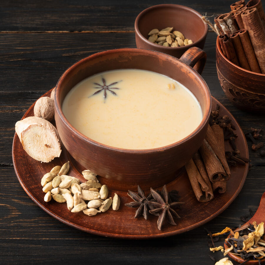 Thavnairian Chai This milky Near Eastern tea is infused with cinnamon and spices of peerless quality for a flavorsome kick.